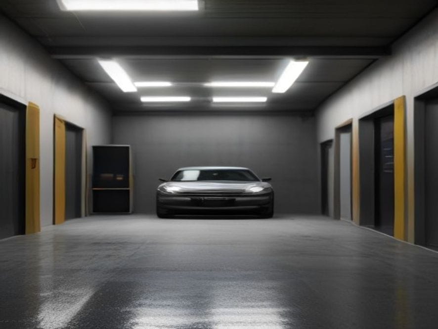 Car wash bay at Quick Wash Car Wash