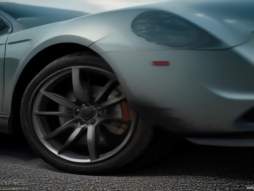 Tire and rim shine detailing